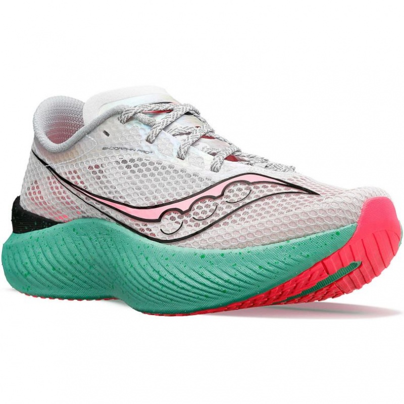 White Saucony Endorphin Pro 3 Women's Running Shoes | PHILIPPINES-MJL