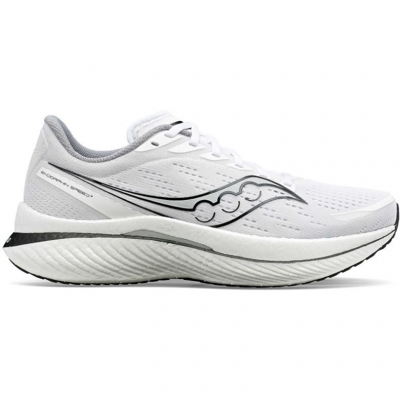 White Saucony Endorphin Speed 3 Men\'s Running Shoes | PHILIPPINES-VBH