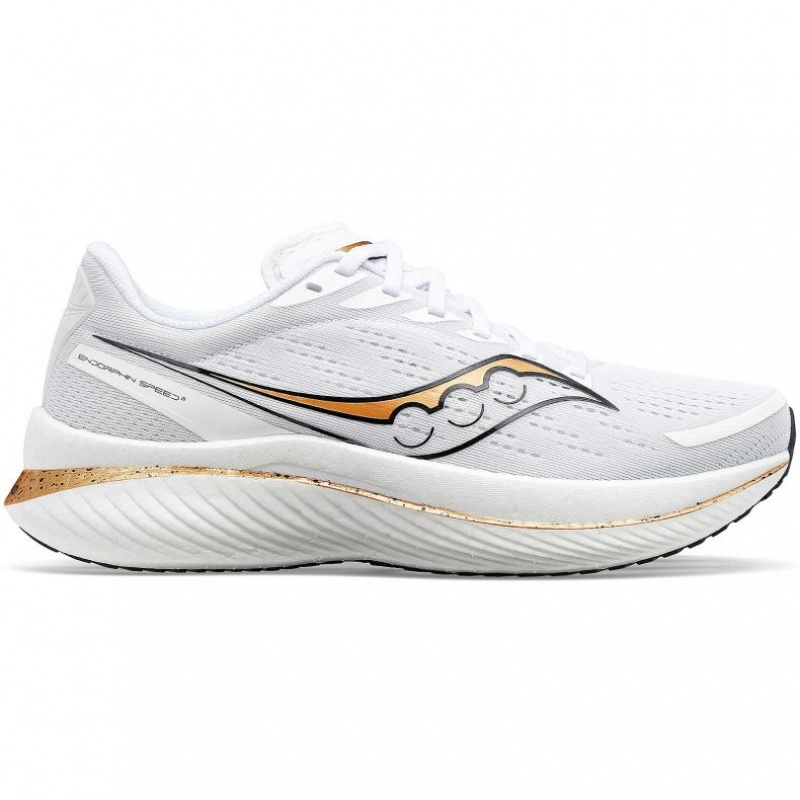 White Saucony Endorphin Speed 3 Women\'s Running Shoes | PHILIPPINES-IJV