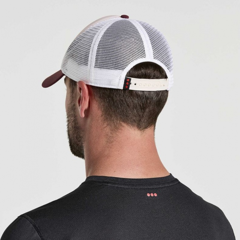 White Saucony Foamie Men's Trucker Hats | PHILIPPINES-MUF