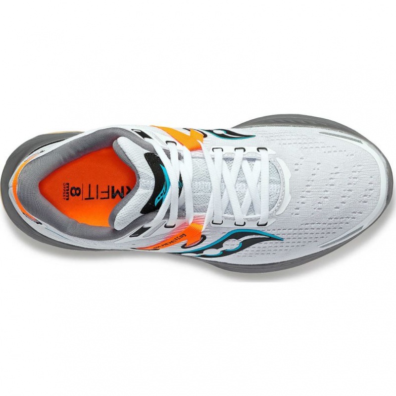 White Saucony Guide 16 Men's Running Shoes | PHILIPPINES-TIJ