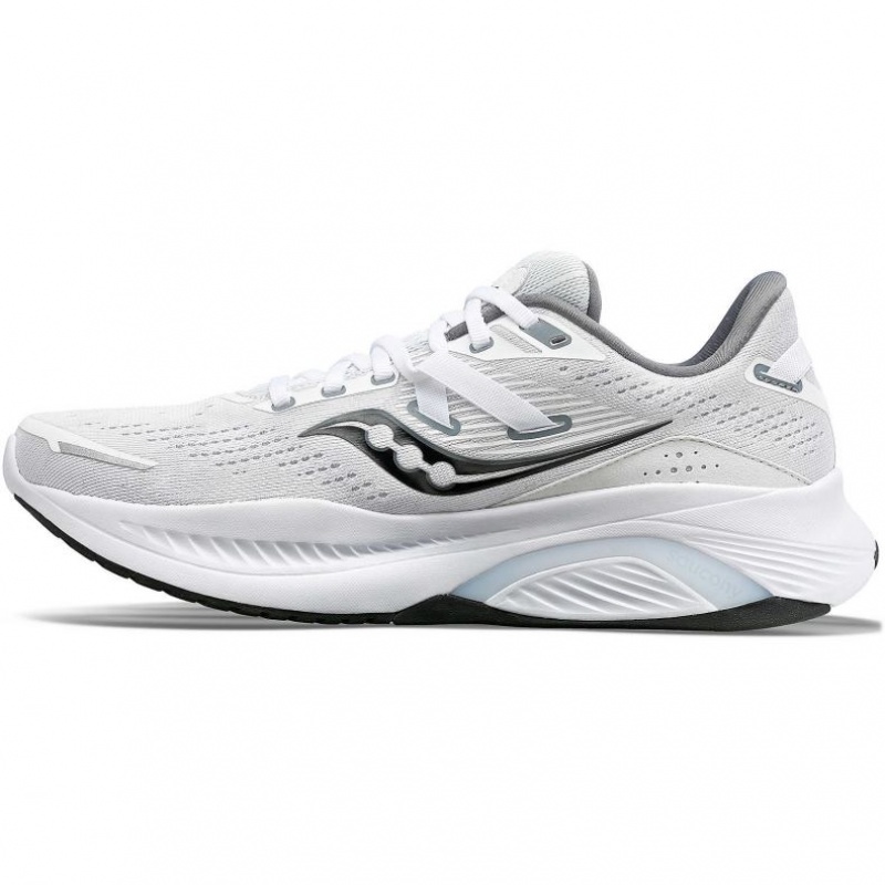 White Saucony Guide 16 Men's Running Shoes | PHILIPPINES-KNU