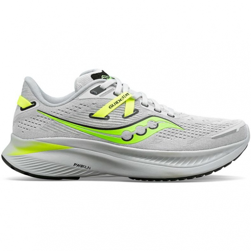 White Saucony Guide 16 Men\'s Running Shoes | PHILIPPINES-WXG