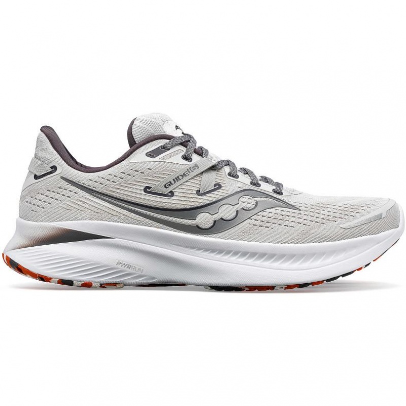 White Saucony Guide 16 Men\'s Running Shoes | PHILIPPINES-QFN