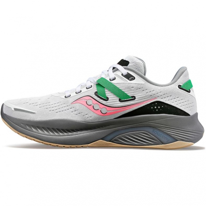 White Saucony Guide 16 Women's Running Shoes | PHILIPPINES-YWP