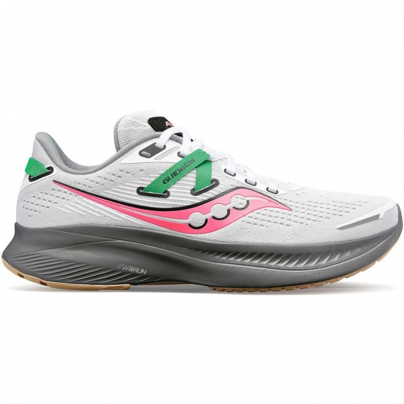 White Saucony Guide 16 Women\'s Running Shoes | PHILIPPINES-YWP