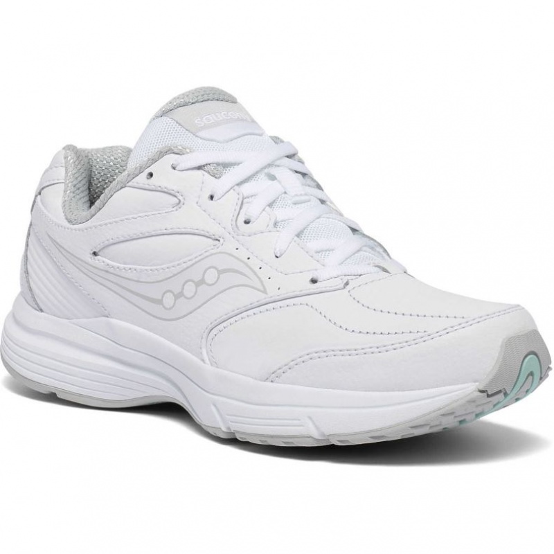 White Saucony Integrity Walker 3 Women's Wide Running Shoes | PHILIPPINES-PFY