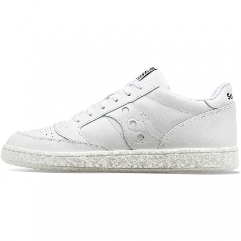 White Saucony Jazz Court PU Men's Sneakers | PHILIPPINES-FBY