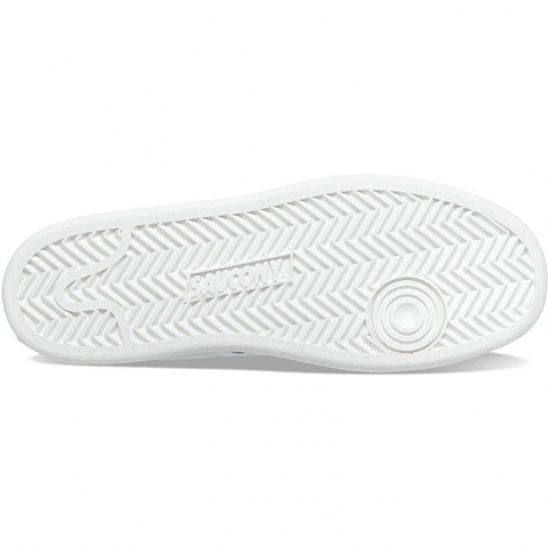 White Saucony Jazz Court PU Men's Sneakers | PHILIPPINES-FBY