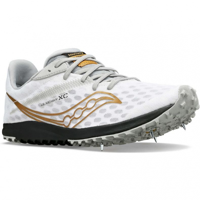 White Saucony Kilkenny XC9 Men's Spikes | PHILIPPINES-JBN