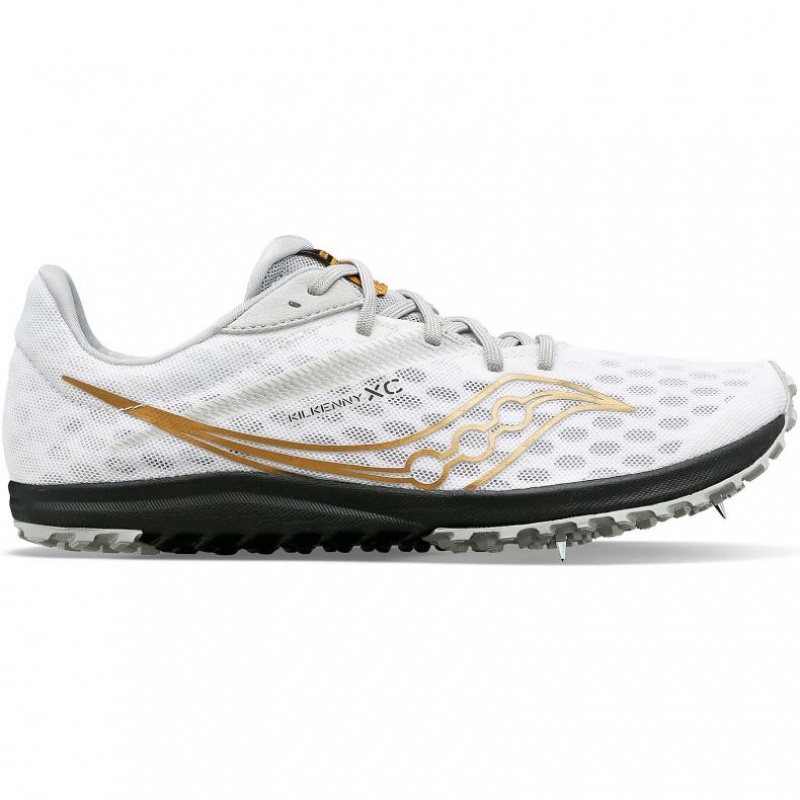 White Saucony Kilkenny XC9 Men\'s Spikes | PHILIPPINES-JBN