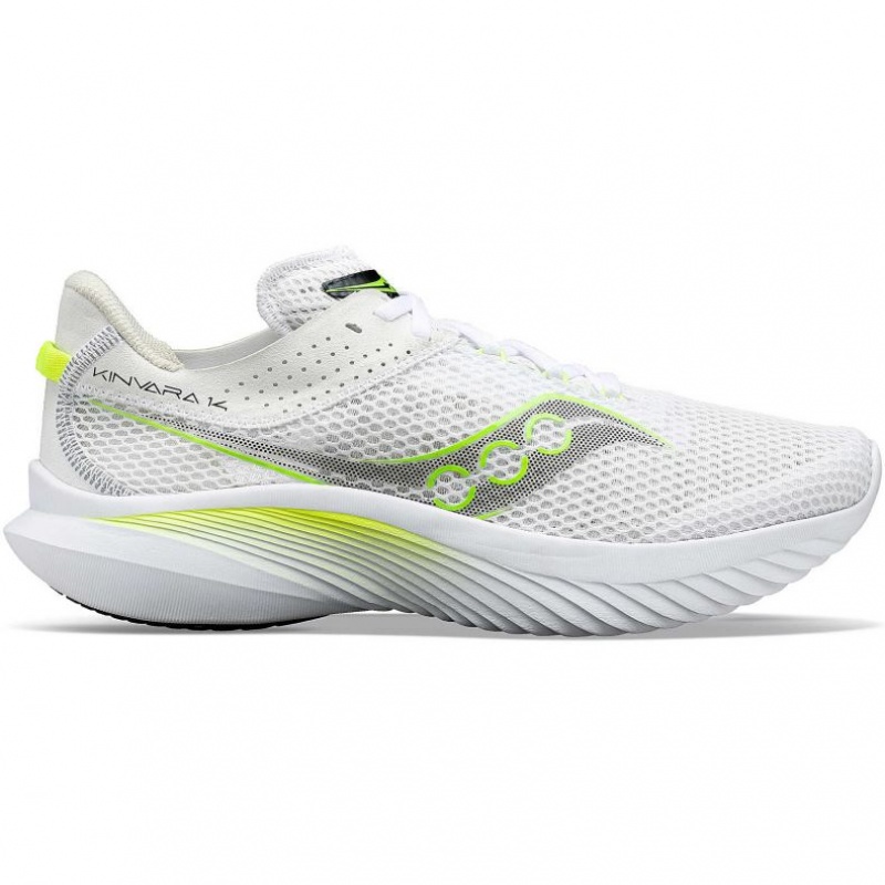 White Saucony Kinvara 14 Men\'s Running Shoes | PHILIPPINES-AYB