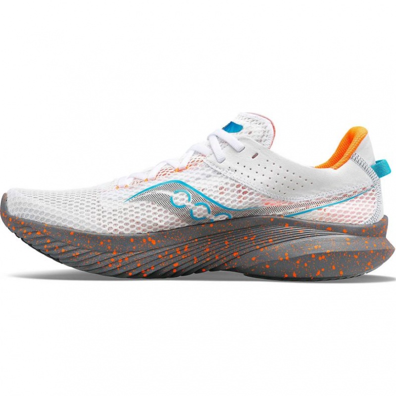 White Saucony Kinvara 14 Men's Running Shoes | PHILIPPINES-VQY