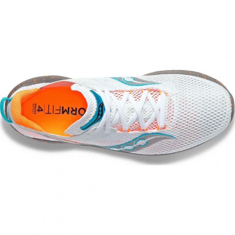 White Saucony Kinvara 14 Men's Running Shoes | PHILIPPINES-VQY