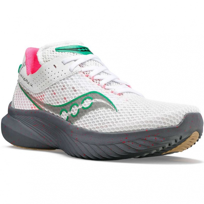 White Saucony Kinvara 14 Women's Running Shoes | PHILIPPINES-RMZ