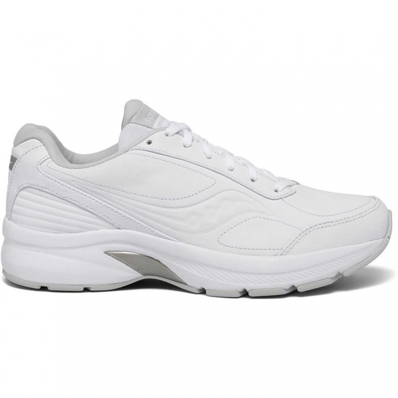 White Saucony Omni Walker 3 Men\'s Wide Running Shoes | PHILIPPINES-JWA