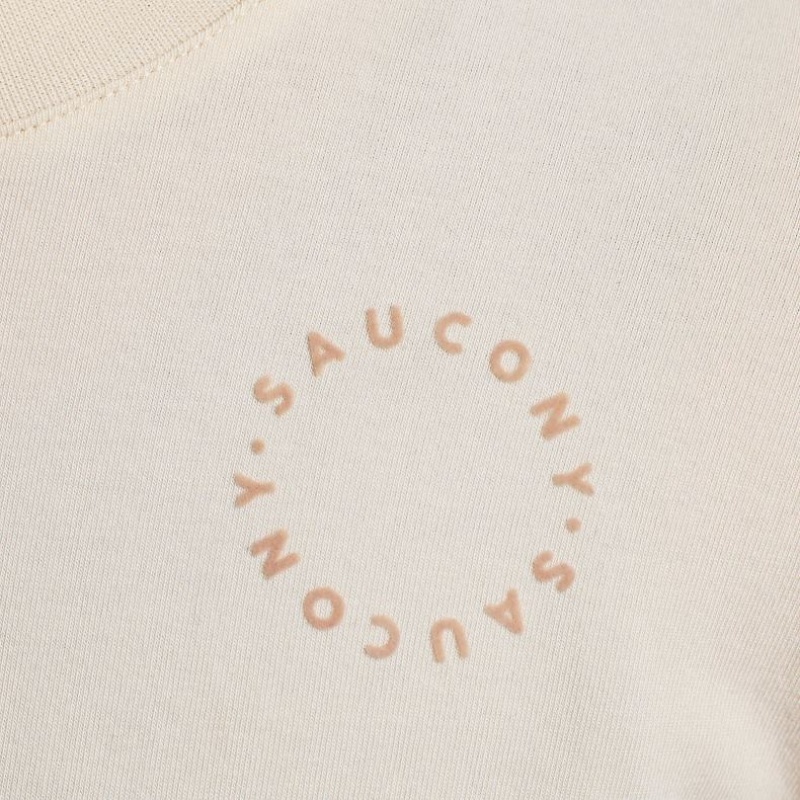 White Saucony Recovery Boxy Women's T-Shirt | PHILIPPINES-UFS