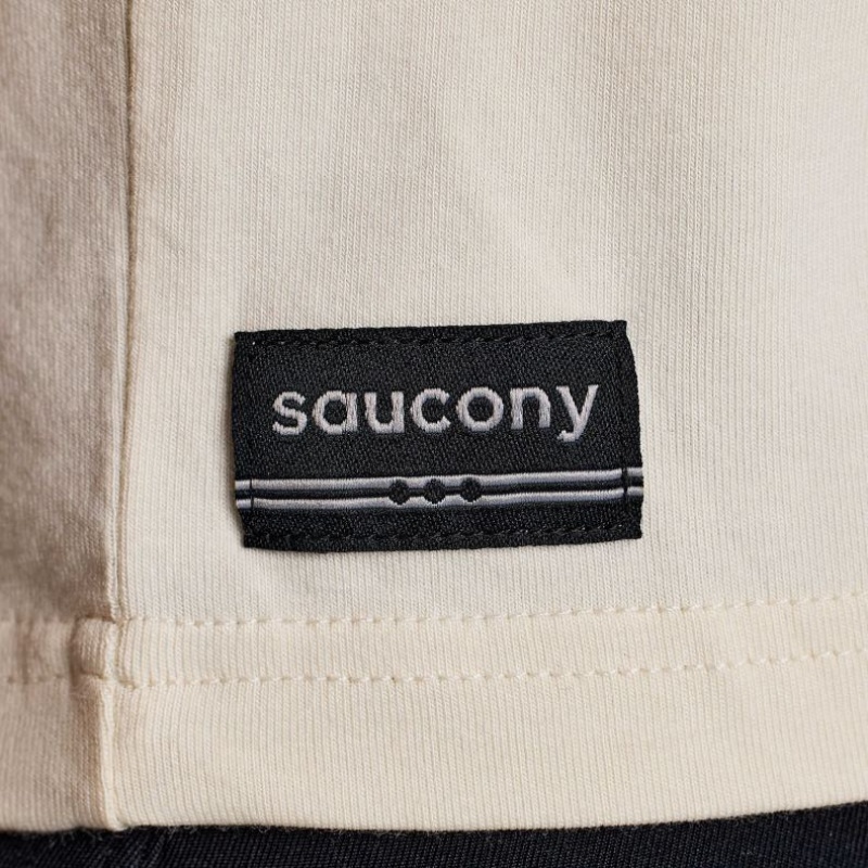 White Saucony Recovery Boxy Women's T-Shirt | PHILIPPINES-UFS