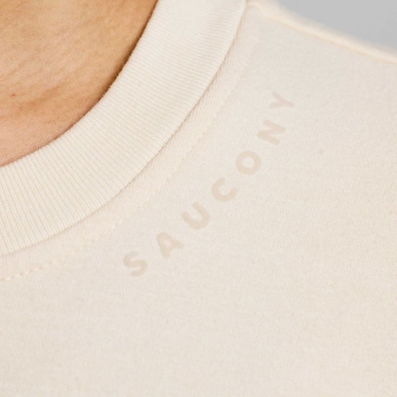 White Saucony Recovery Crew Women's Sweatshirt | PHILIPPINES-MWZ