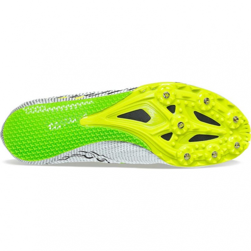 White Saucony Spitfire 5 Women's Spikes | PHILIPPINES-ACW