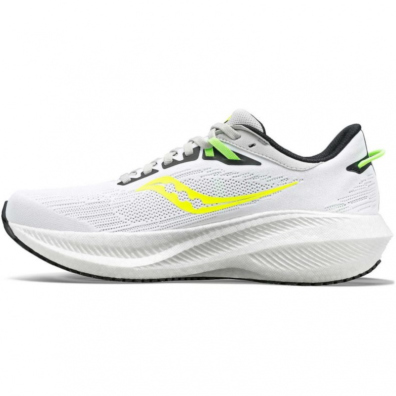 White Saucony Triumph 21 Men's Running Shoes | PHILIPPINES-WYH