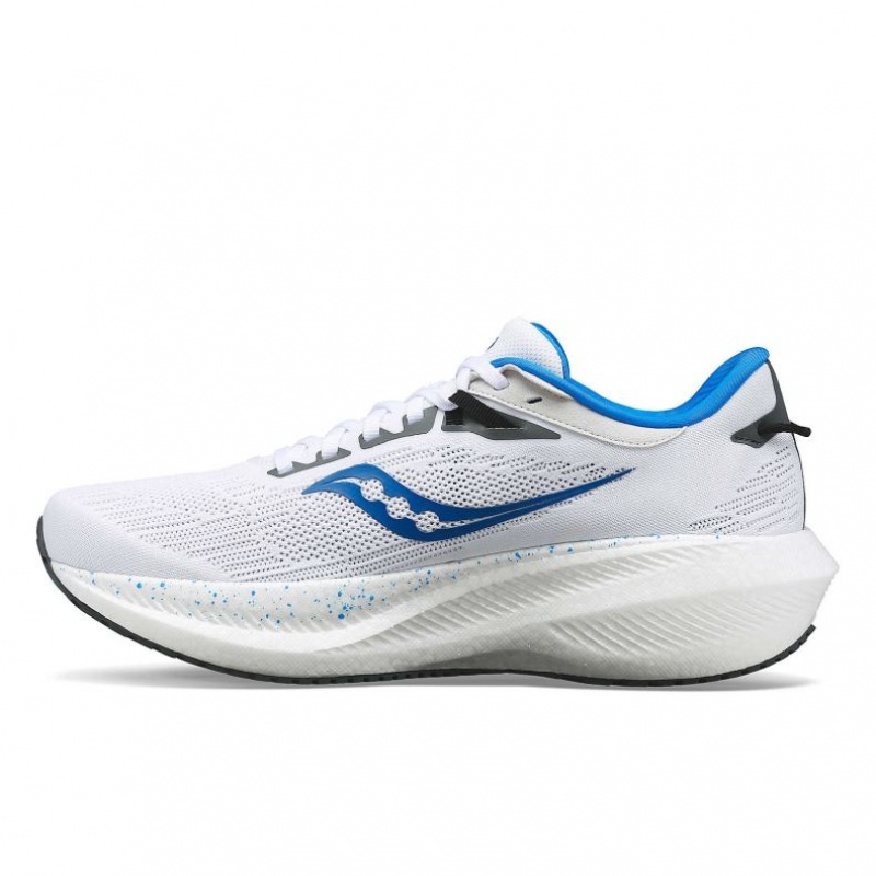 White Saucony Triumph 21 Men's Running Shoes | PHILIPPINES-HIJ