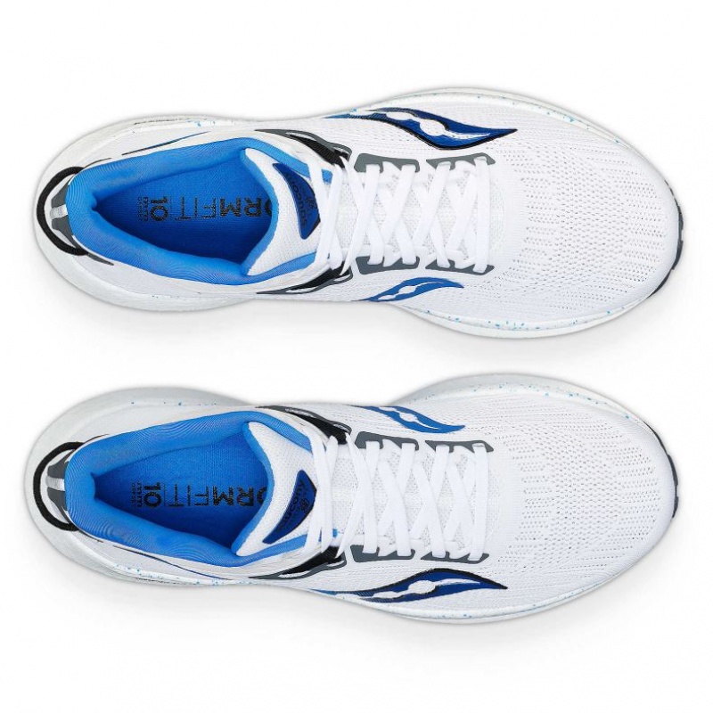 White Saucony Triumph 21 Men's Running Shoes | PHILIPPINES-HIJ