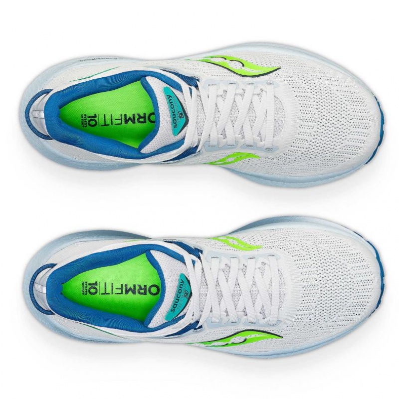 White Saucony Triumph 21 Women's Running Shoes | PHILIPPINES-RDU