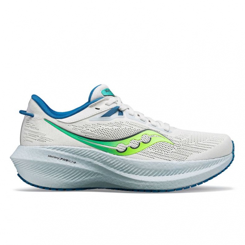 White Saucony Triumph 21 Women\'s Running Shoes | PHILIPPINES-RDU