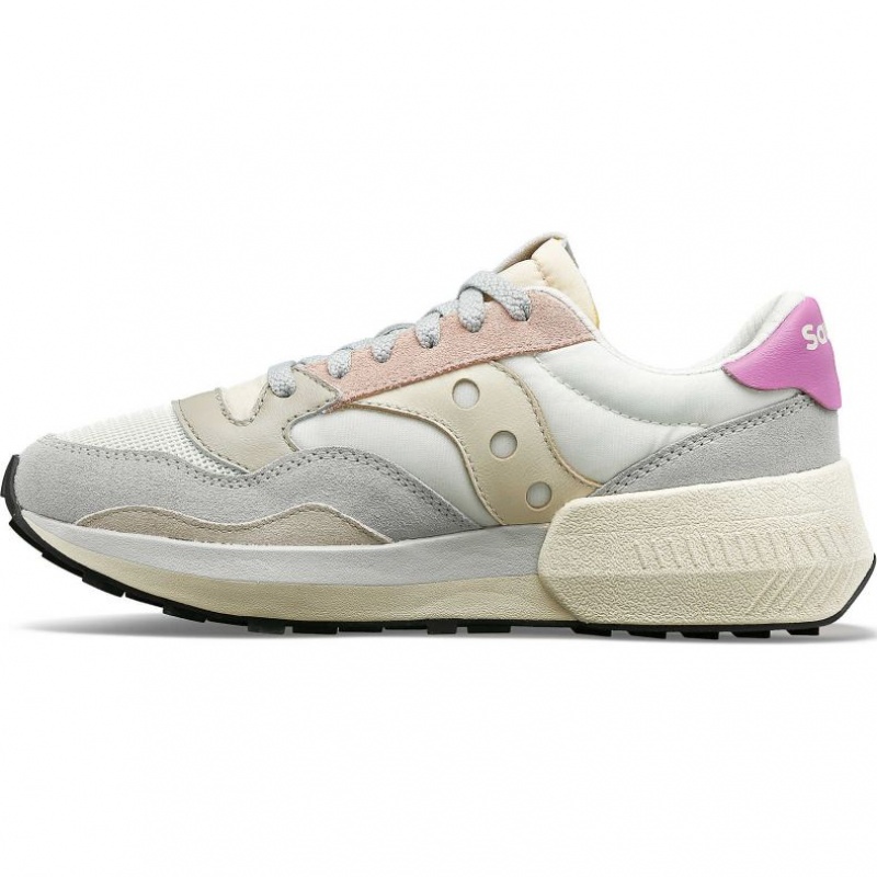 White / Grey / Rose Saucony Jazz NXT Women's Sneakers | PHILIPPINES-BPH