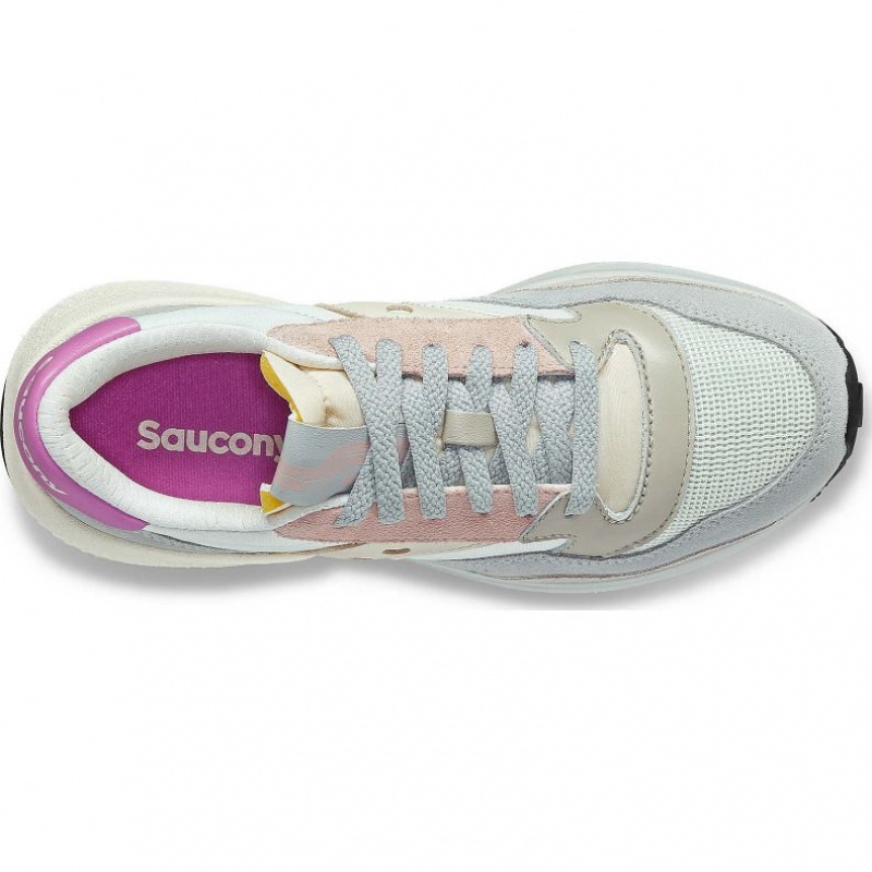 White / Grey / Rose Saucony Jazz NXT Women's Sneakers | PHILIPPINES-BPH