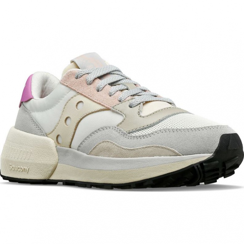 White / Grey / Rose Saucony Jazz NXT Women's Sneakers | PHILIPPINES-BPH