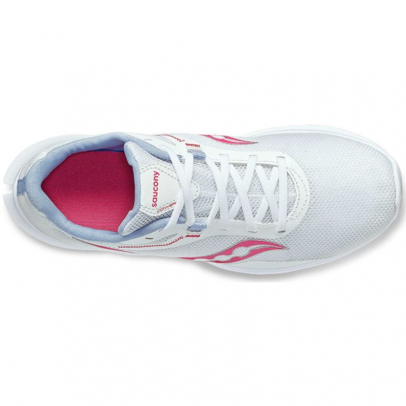 White / Pink Saucony Convergence Women's Running Shoes | PHILIPPINES-DKQ