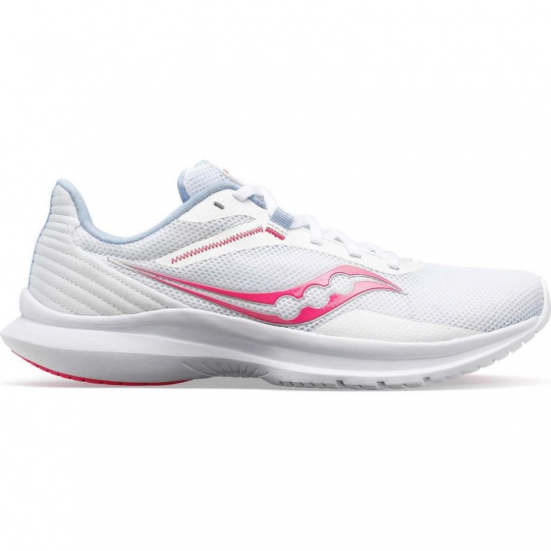 White / Pink Saucony Convergence Women\'s Running Shoes | PHILIPPINES-DKQ