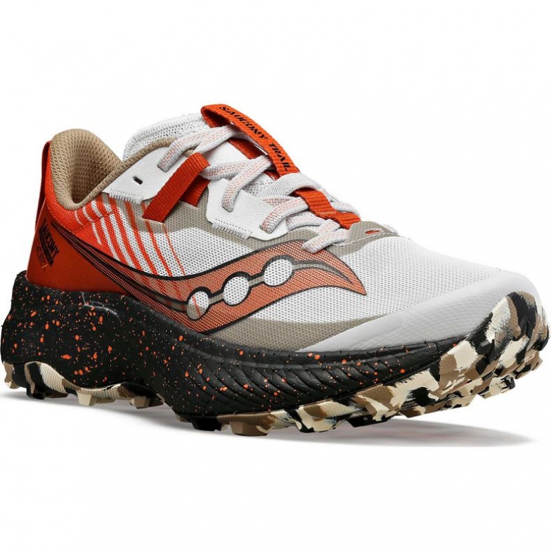 White / Red Saucony Endorphin Edge Women's Trail Running Shoes | PHILIPPINES-NKE