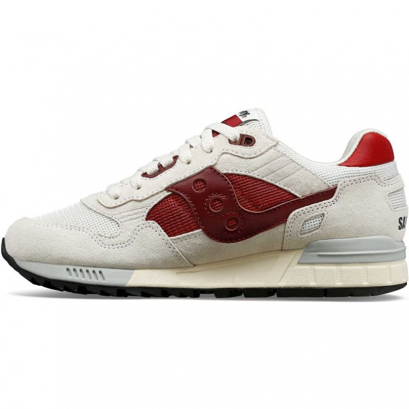 White / Red Saucony Shadow 5000 Men's Sneakers | PHILIPPINES-VPG