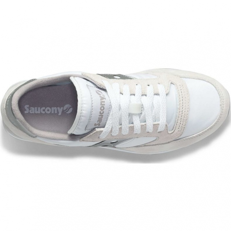 White / Silver Saucony Jazz Triple Women's Sneakers | PHILIPPINES-AOT