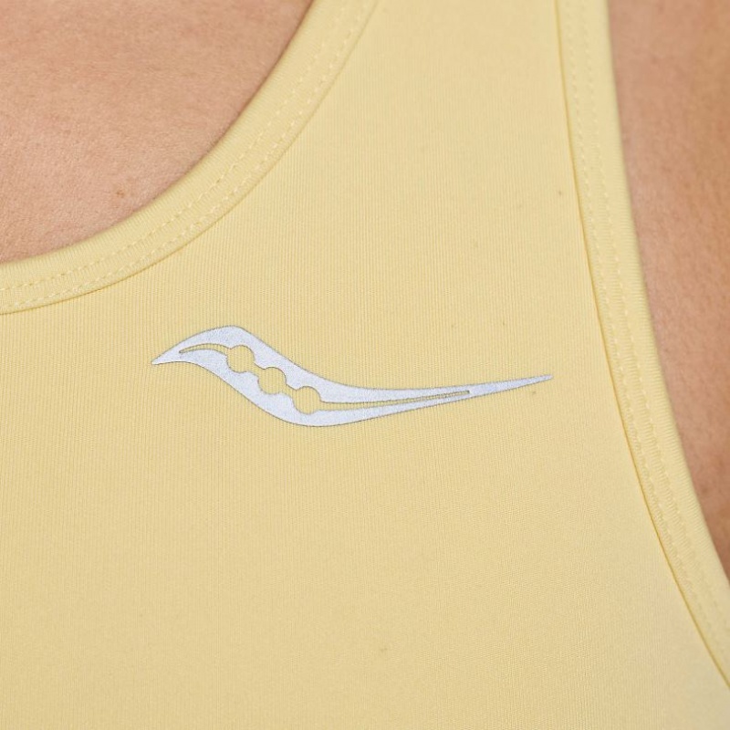 Yellow Saucony Fortify Women's Bra | PHILIPPINES-WYU