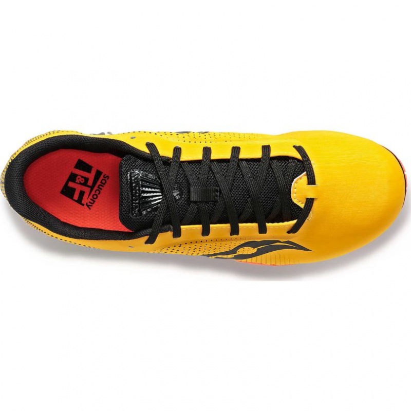 Yellow Saucony Spitfire 5 Men's Spikes | PHILIPPINES-RTP