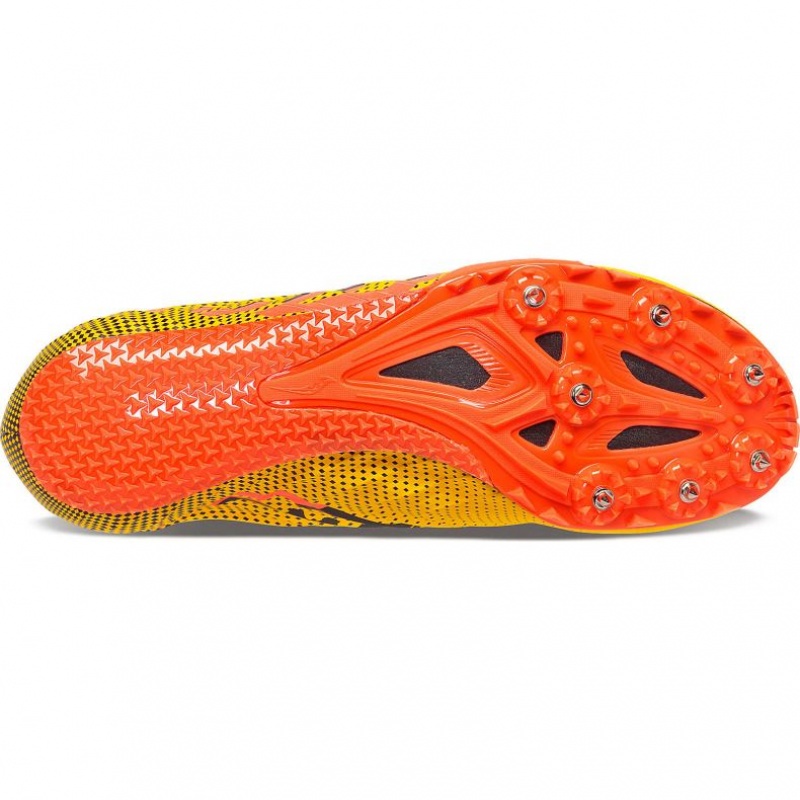 Yellow Saucony Spitfire 5 Men's Spikes | PHILIPPINES-RTP