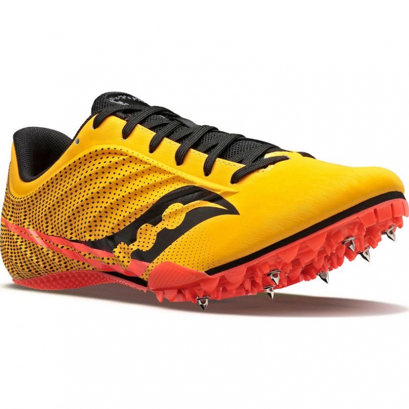 Yellow Saucony Spitfire 5 Men's Spikes | PHILIPPINES-RTP