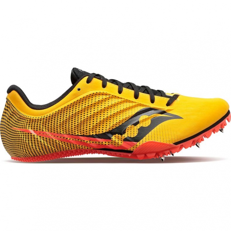 Yellow Saucony Spitfire 5 Men\'s Spikes | PHILIPPINES-RTP