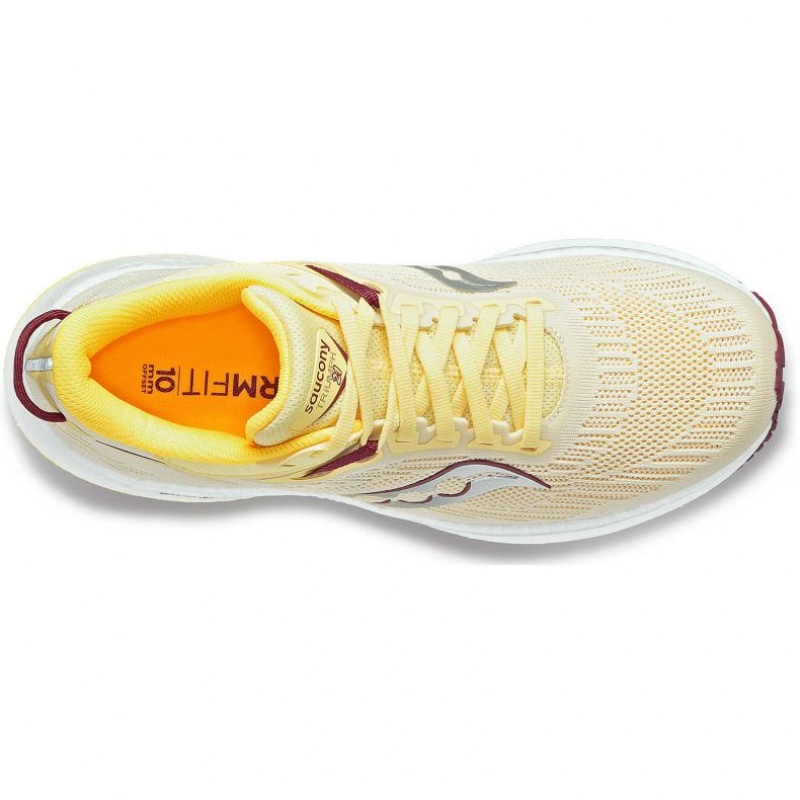 Yellow Saucony Triumph 21 Women's Running Shoes | PHILIPPINES-PGM