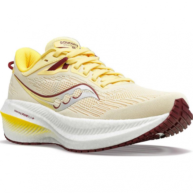 Yellow Saucony Triumph 21 Women's Running Shoes | PHILIPPINES-PGM