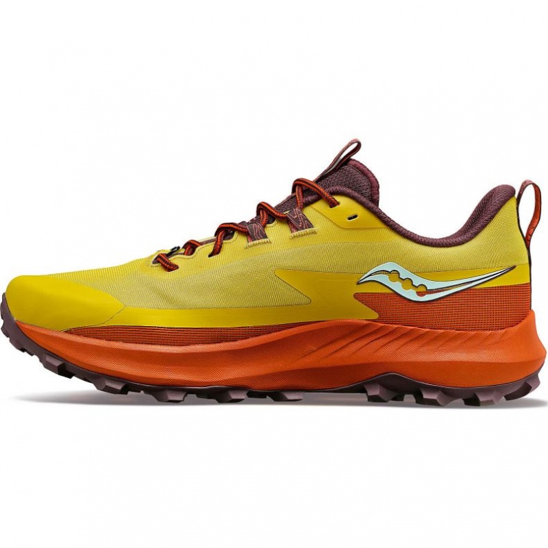 Yellow / Orange Saucony Peregrine 13 Men's Trail Running Shoes | PHILIPPINES-KUQ