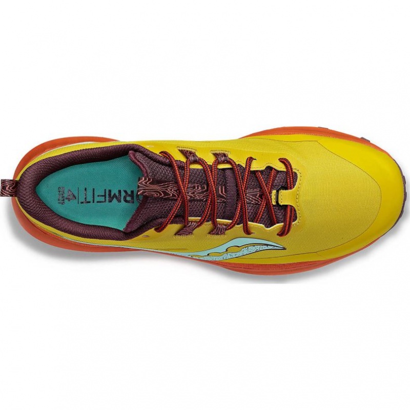 Yellow / Orange Saucony Peregrine 13 Men's Trail Running Shoes | PHILIPPINES-KUQ